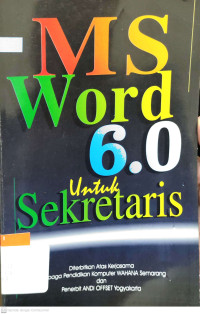 Image of MS Word 6.0 untuk Sekretaris